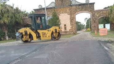Estrada da Graciosa em obras