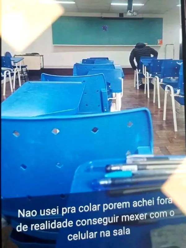 Imagem mostra o que seria uma das salas de aplicação das provas do concurso do TJPR.