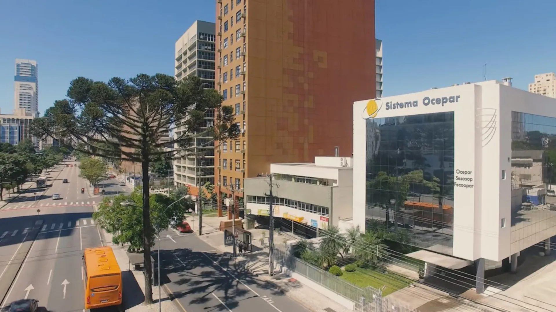 Sede do Sistema Ocepar, no Centro Cívico, em Curitiba.(Foto: Realiza Vídeo)