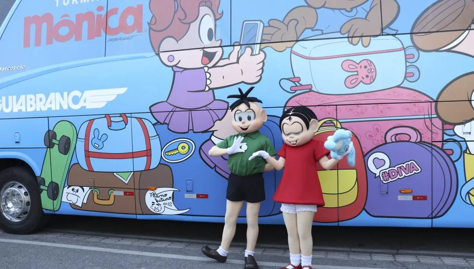 Ônibus da Turma da Mônica no Parque Barigui