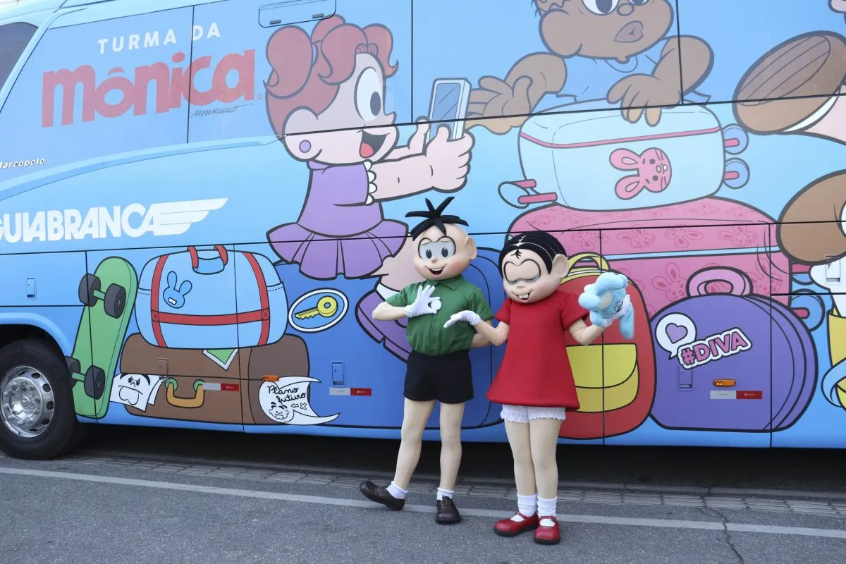 Ônibus da Turma da Mônica no Parque Barigui