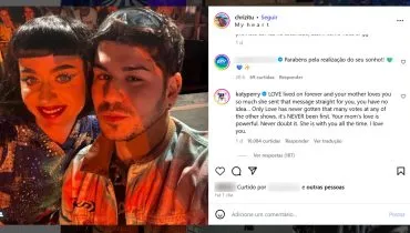 katy perry responde fã que esteve em show em Curitiba