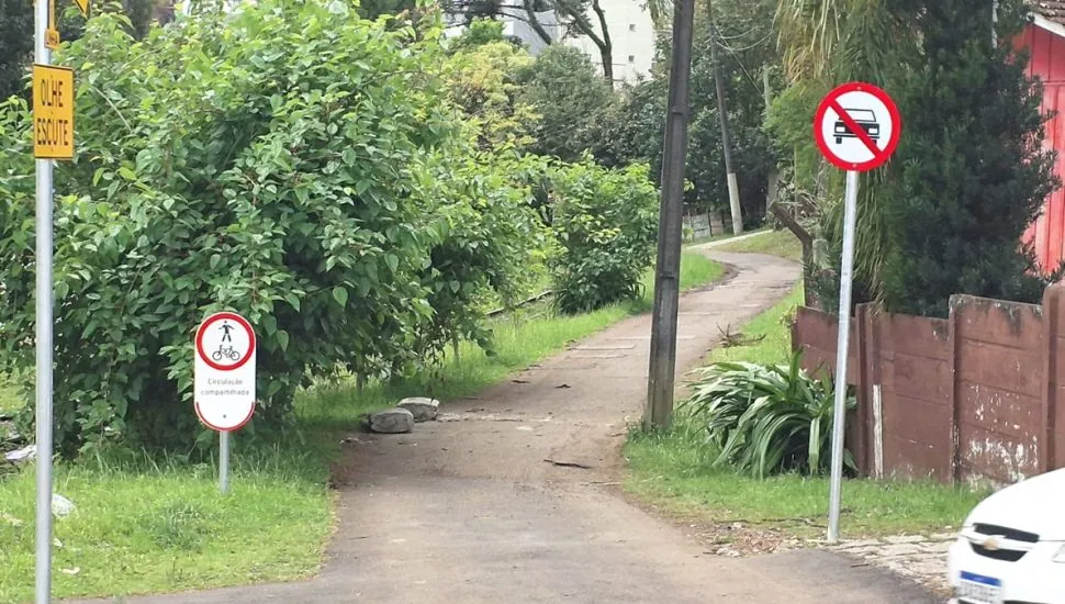 Ciclovia no Bacacheri, em Curitiba