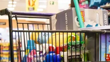 Imagem mostra um carrinho de compras