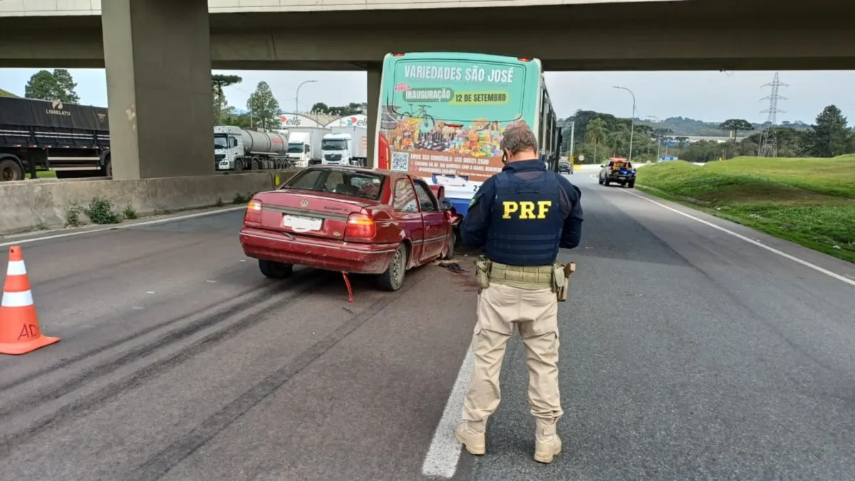 Acidente na br 376, em São José dos Pinhais