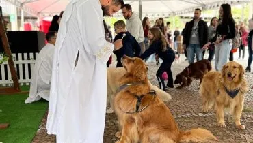Bençao dos animais na PUCPR