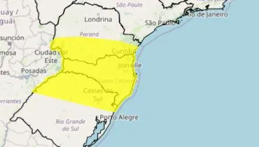Alerta tempestade no Paraná