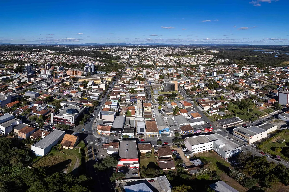 Imagem mostra município de Araucária, na Região Metropolitana de Curitiba