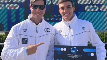 Atleta curitibano de natação Leonardo Macedo