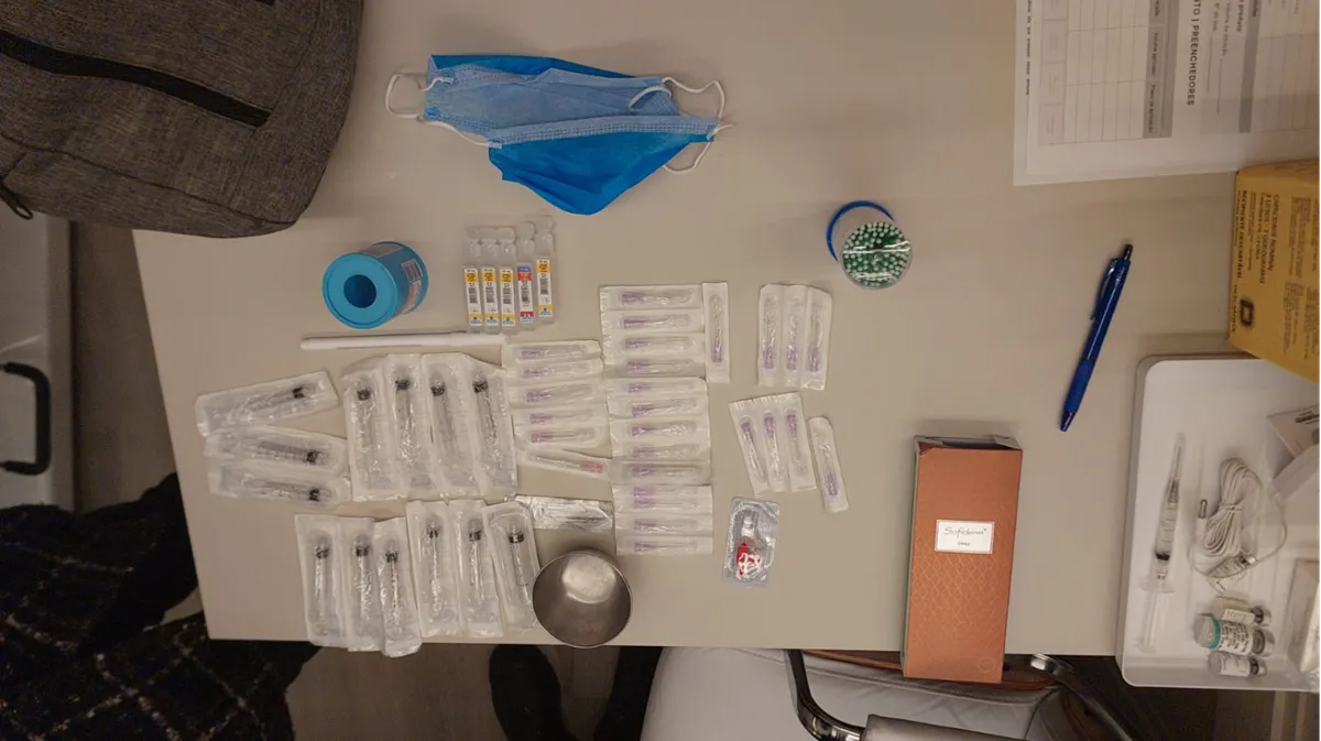 Equipamentos apreendidos com estudante de biomedicina