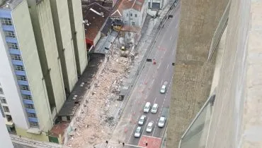 Demolição de imóveis no Centro de Curitiba