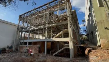 Bunker que está sendo construído no Paraná