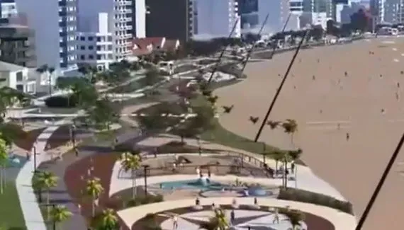 Orla da Praia Mansa também pode ser revitalizada; veja vídeo de proposta