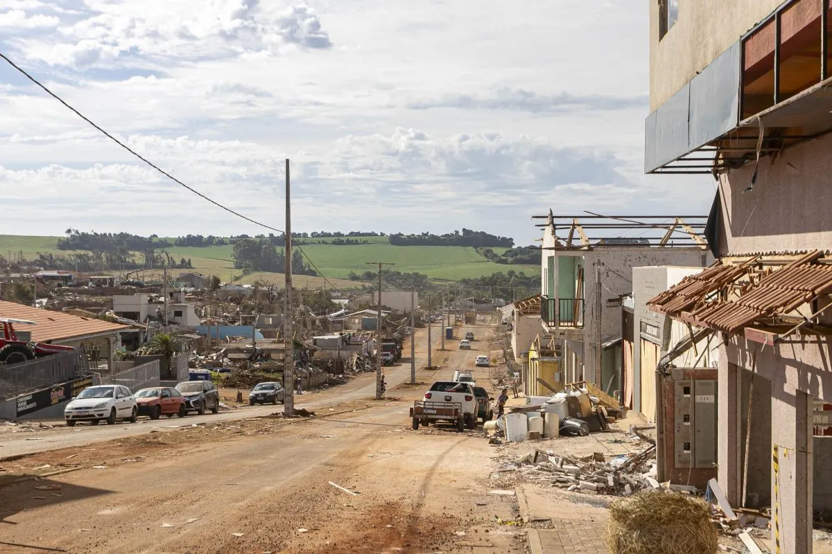 rio bonito do iguaçu após tornado