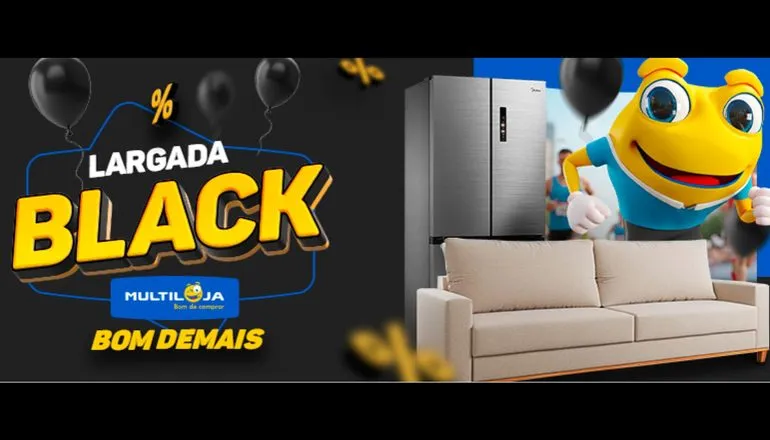 Além do conceito criativo, a Multiloja aposta em diferenciais que conquistam o público: ofertas sem entrada e parcelamento em até 24x com crediário próprio, facilitando o acesso às melhores oportunidades do período.