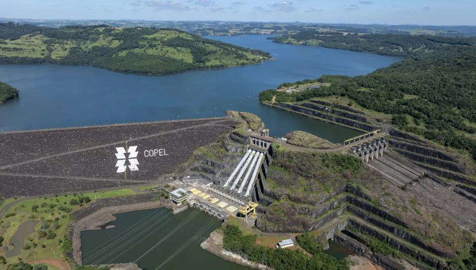 Usina Hidrelétrica de Segredo, da Copel, localizada no Rio Iguaçu, no Sudoeste do Paraná.