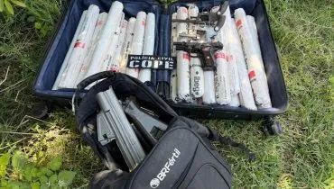 apreensão de explosivos em piraquara