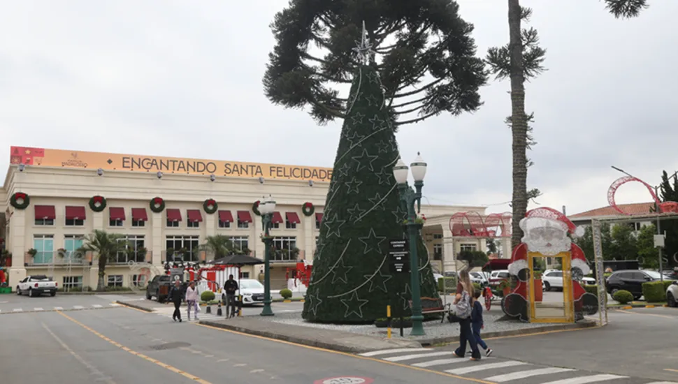 Decoração de Natal do Restaurante Família Madalosso