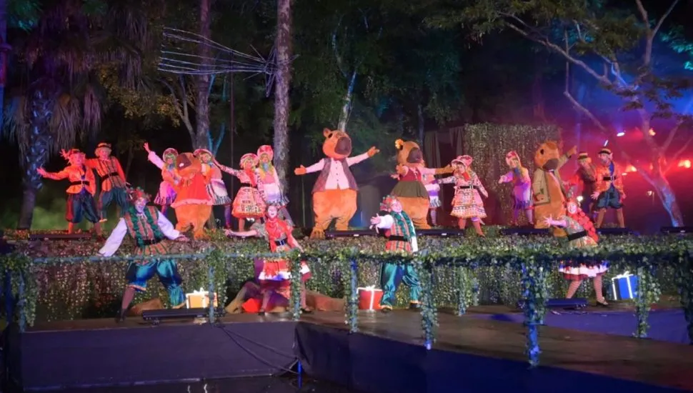Família Capivara estrela musical de Natal no Passeio Público