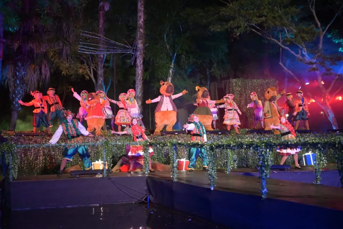 Família Capivara estrela musical de Natal no Passeio Público
