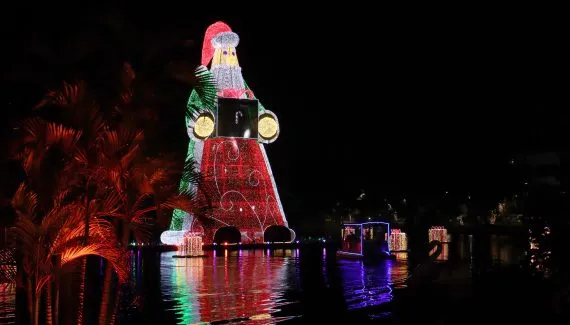 Cidade do Paraná conquista recorde mundial com maior Papai Noel do Guiness