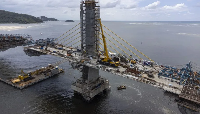Ponte de Guaratuba atinge 85% de execução; Veja detalhes da megaobra