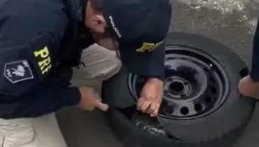 PRF encontra 27 iPhones escondidos em pneu estepe no Paraná