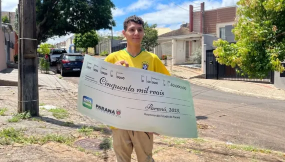 Após campanha inusitada, Nota Paraná localiza ganhador de R$ 50 mil