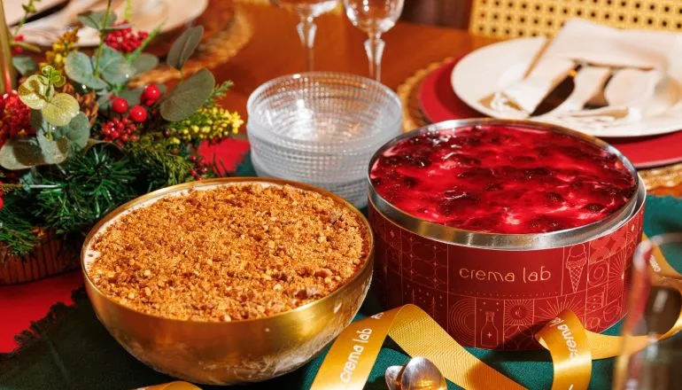 Gelateria artesanal de Curitiba cria sobremesas especiais de Natal