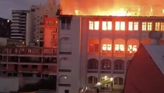 Colégio Marista, em Santa Maria (RS), é atingido por incêndio