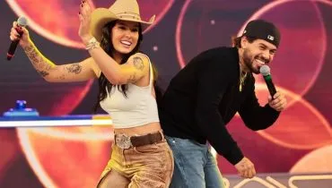 Imagem mostra Ana Castela e Zé Felipe.