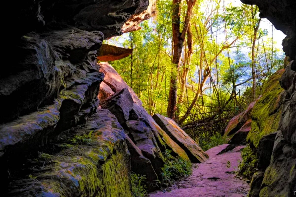 Imagem mostra o Parque Estadual do Monge, na Lapa.