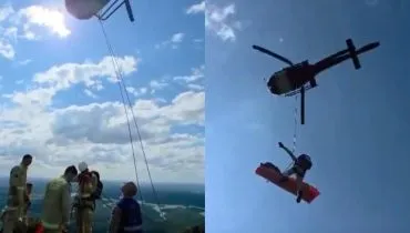 homem cai em trilha no morro do vigia e precisa de resgate de helicóptero