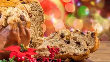 Imagem mostra um panetone.