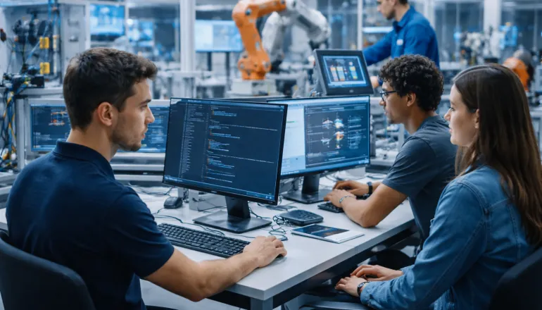 Laboratório de tecnologia e automação em ambiente industrial: formação prática acelera a inserção de novos profissionais em TI e Indústria 4.0.