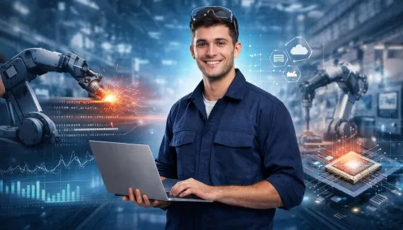 Tecnologia aplicada à indústria: profissionais de Desenvolvimento de Sistemas atuam na integração entre programação, automação e processos industriais, uma das áreas com maior demanda no Paraná.