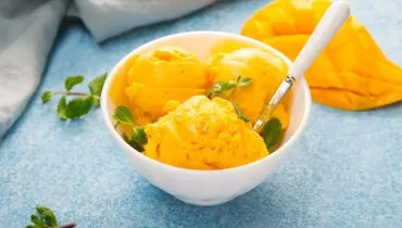 Sorvete de manga sem lactose (Imagem: Gorenkova Evgenija | Shutterstock)