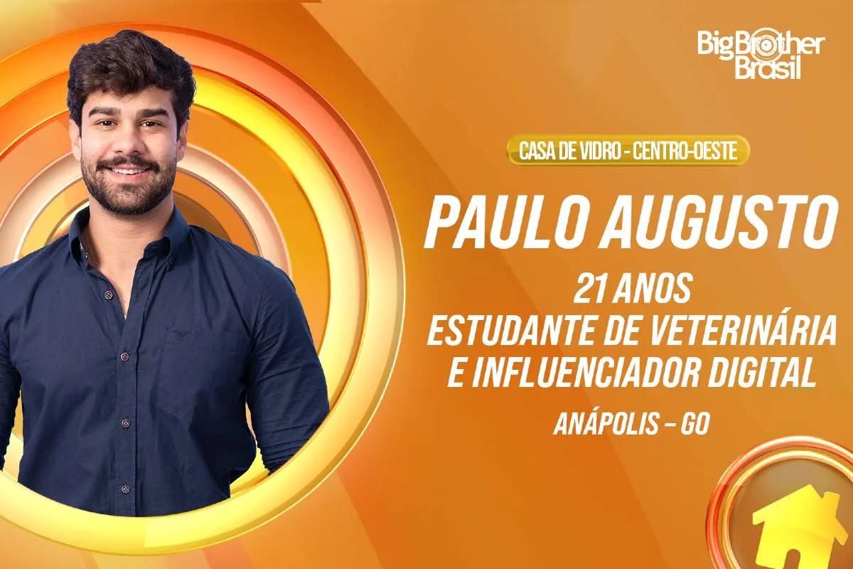 Imagem mostra Paulo Augusto, do BBB 26