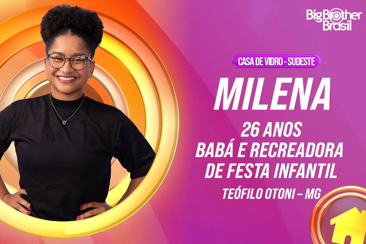 Imagem mostra Milena, do BBB 26