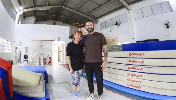 Curitiba amplia sala de ginástica artística durante férias das atletas