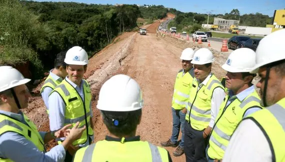 Obras de duplicação do Contorno Norte de Curitiba atingem 24% de execução