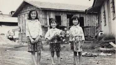 Imagem é uma foto antiga sobre a Imigração Católica Agrícola Coreana