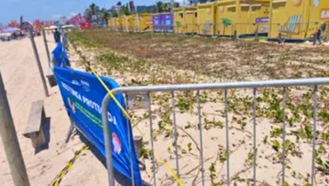 restinga danificada em matinhos após shows do verão maior paraná