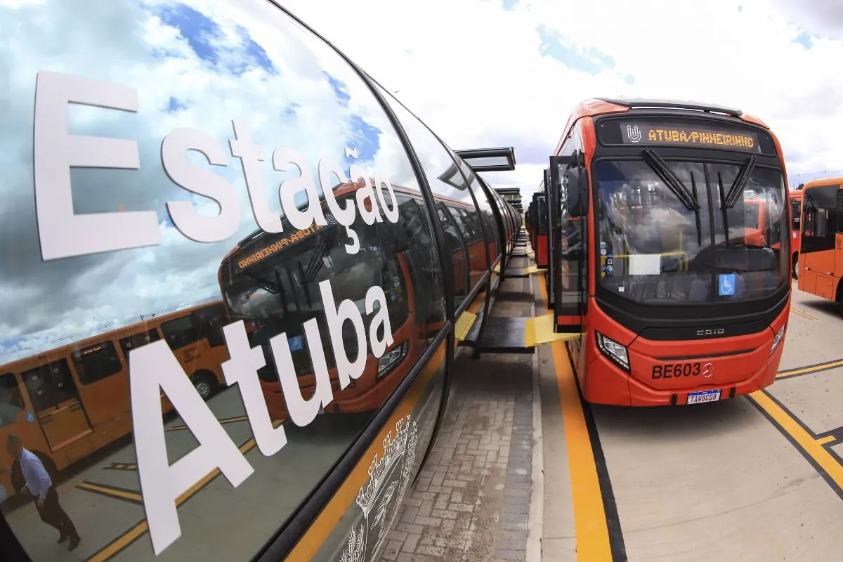 Imagem mostra a Estação Atuba, ponto de partida para a o novo projeto de BRT.