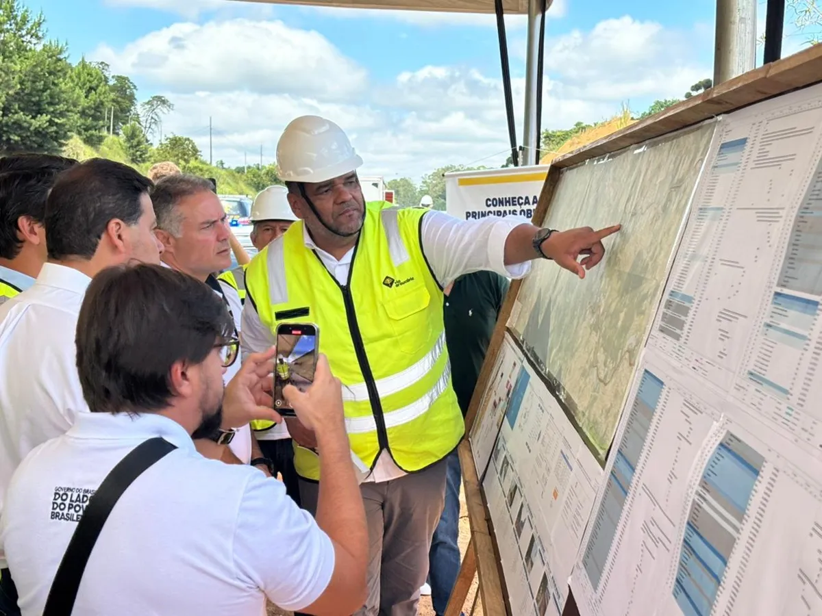 Ministro dos Transportes visita obras de duplicação do Contorno Norte de Curitiba