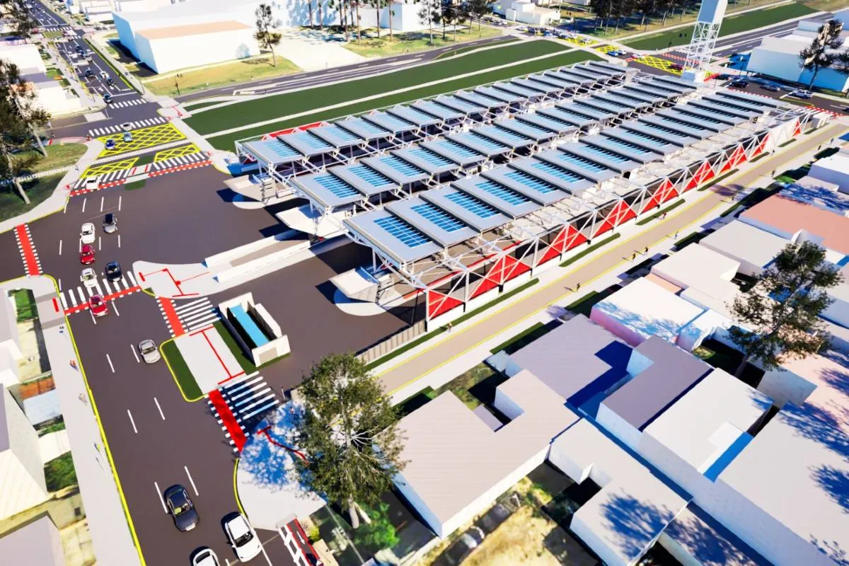 Projeção mostra como vai ficar o novo terminal do Capão da Imbuia.