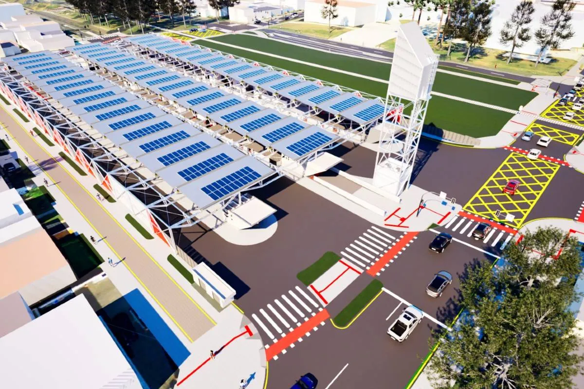 Projeção mostra como vai ficar o novo terminal do Capão da Imbuia.