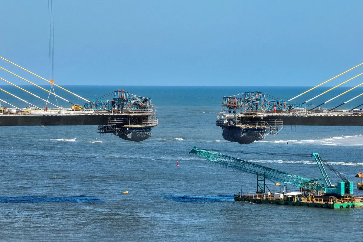 trecho estaiado ponte de guaratuba