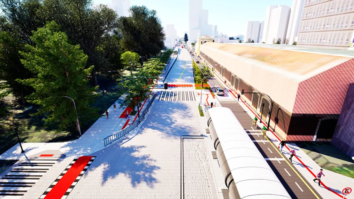 projeto obras Praça Eufrásio Correia, no Centro de Curitiba