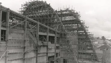 construção do teatro guaíra, em curitiba